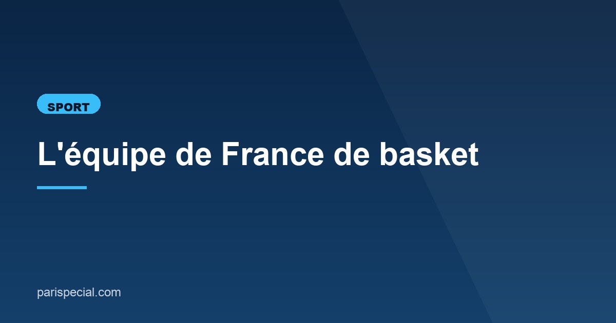 Illustration de l'article consacré à l'équipe de France de basket